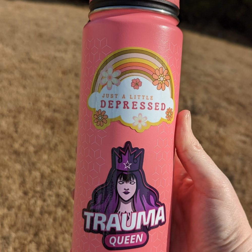 Custom "Trauma Queen" sticker! - Picture 3 of 4